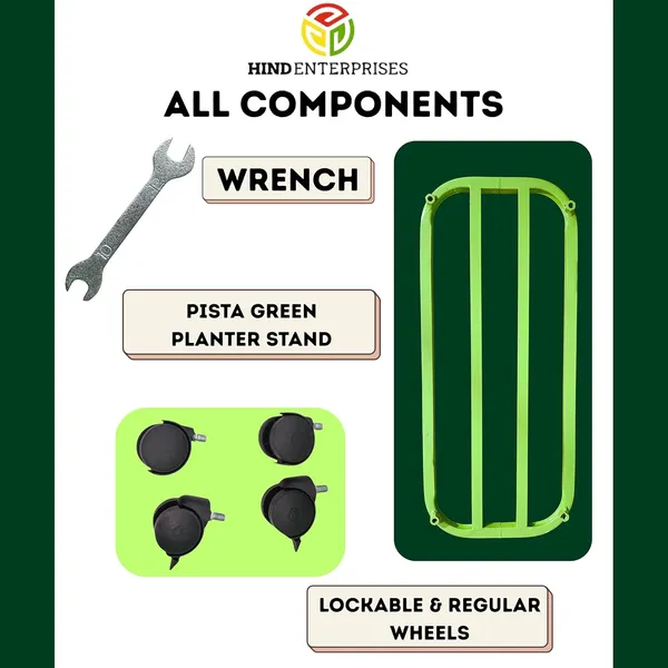 Pista_Green_Powder_Coated_Heavy_Duty_Large_Planter_Stand_with_Wheels_|_150_Kg_Load_Capacity