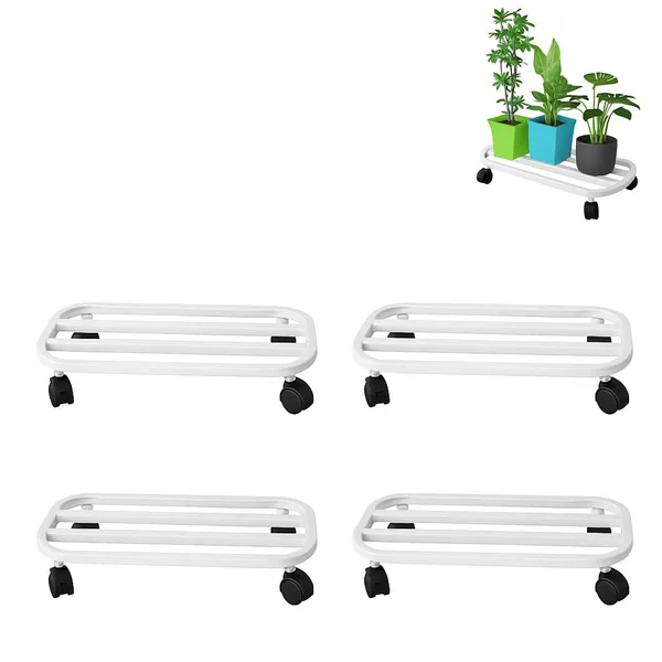 Pack_of_4_White_Powder_Coated_Heavy_Duty_Large_Planter_Stand_with_Wheels_|_150_Kg_Load_Capacity