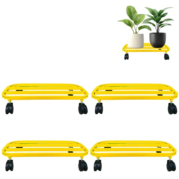 Pack_of_4_Yellow_Powder_Coated_Heavy_Duty_Large_Planter_Stand_with_Wheels_|_150_Kg_Load_Capacity