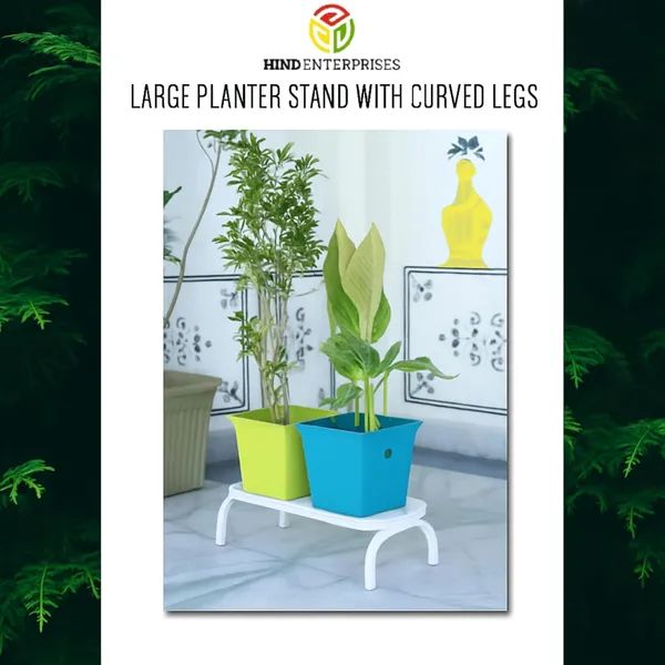 Hind's_White_Powder_Coated_Multipurpose_Heavy_Duty_Large_Planter_Stand_|_Load_Capacity_150_Kg