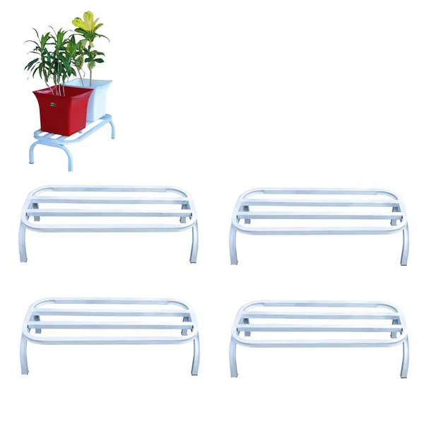 HIND_ENTERPRISES_Heavy_Duty_Large_Planter_Stand_with_Curved_Legs_|_150_Kg_Load_Capacity_|_Powder_Coated_Rust-Proof_Iron_|_Legs_with_Plastic_Knob_|_Curved_Edges_|_Flower,_Planter,_Pot_Stand