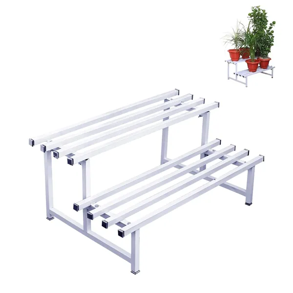 Hind's_White_Multipurpose_2-Tier_Parallel_Pipe_Planter_Stand_|_200_Kg_Load_Capacity_l_Rust_and_Dust_Proof_Powder_Coating_Finish_l_Flower,_Planter,_Pot_stand,_Shoe_Rack,_Storage_Organizer