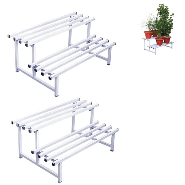 Hind's_White_Multipurpose_2-Tier_Parallel_Pipe_Planter_Stand_|_200_Kg_Load_Capacity_l_Rust_and_Dust_Proof_Powder_Coating_Finish_use_for_Flower,_Planter,_Pot_Stand,_Shoe_Rack,_Storage_Organizer
