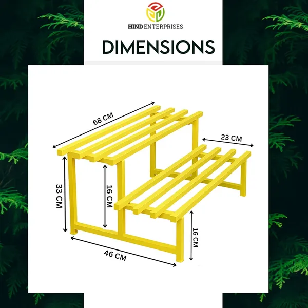 Hind's_Heavy-Duty_Metal_Planter_Stand,_|_Indoor_Outdoor_Flower_Pot_Holder_|_Rust-Proof_Iron_Plant_Stand_with_Modern_Design_for_Balcony,_Patio_&_Home_D�cor_|_Weight_Capacity_200_KG_(Black-01)_(Yellow,_1)