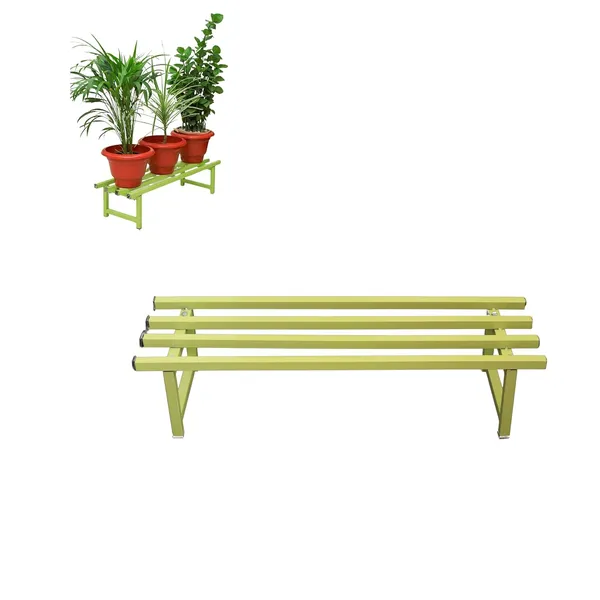 Pista_Green_Powder_Coated_Multipurpose_Large_Parallel_Pipe_Planter_Stand_|_Load_Capacity_150_Kg