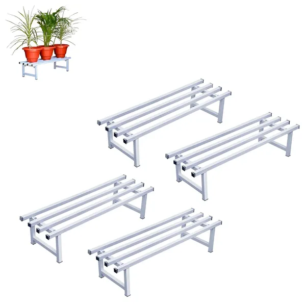Pack_of_4_White_Powder_Coated_Multipurpose_Large_Parallel_Pipe_Planter_Stand_|_Load_Capacity_150_Kg