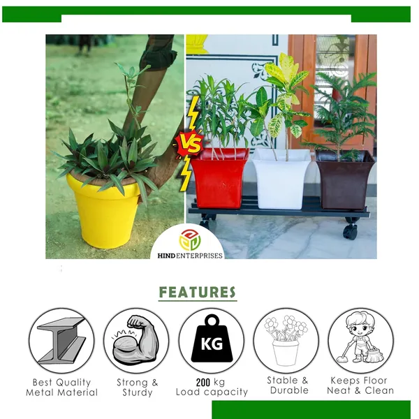 HIND'S__Powder_Coated_Multipurpose_Heavy_Duty_Large_Parallel_Pipe_Planter_Stand_with_Wheels_|_Load_Capacity_150_Kg