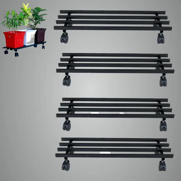 Hind's_Black_Powder_Coated_Multipurpose_Large_Parallel_Pipe_Planter_Stand_with_Lockable_Wheels_|_Load_Capacity_150_Kg