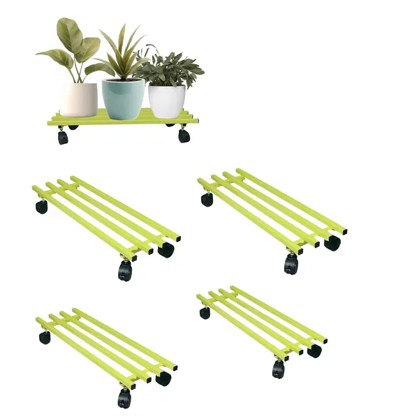 Pack_of_4_Pista_Green_Powder_Coated_Multipurpose_Large_Parallel_Pipe_Planter_Stand_with_Lockable_Wheels_|_Load_Capacity_150_Kg