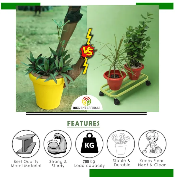 Pack_of_4_Pista_Green_Powder_Coated_Multipurpose_Large_Parallel_Pipe_Planter_Stand_with_Lockable_Wheels_|_Load_Capacity_150_Kg