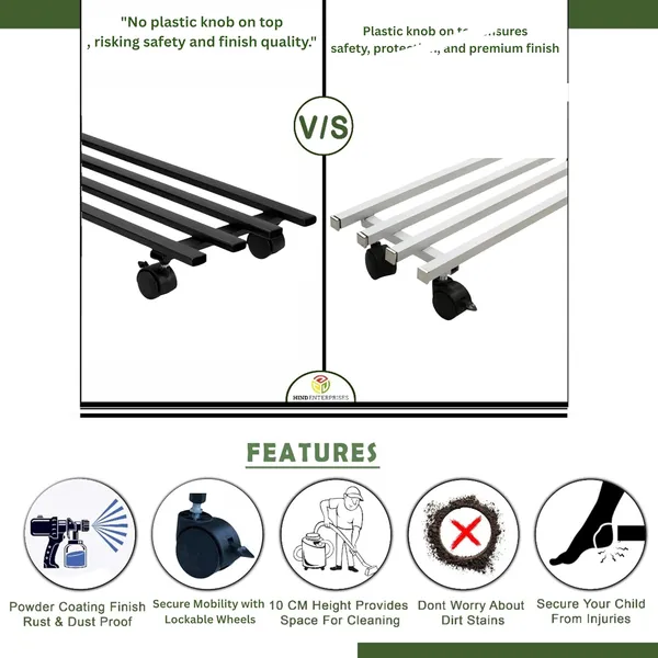 Hind's_Parallel_Pipe_Planter_Stand_with_Wheels_|_Heavy-Duty_Metal_Plant_Stand_for_Indoor_&_Outdoor_|_360°_Lockable_Wheels_|_Rust-Resistant,_Space-Saving_Plant_Holder_Weight_Capacity_150_Kg_(White,_2)