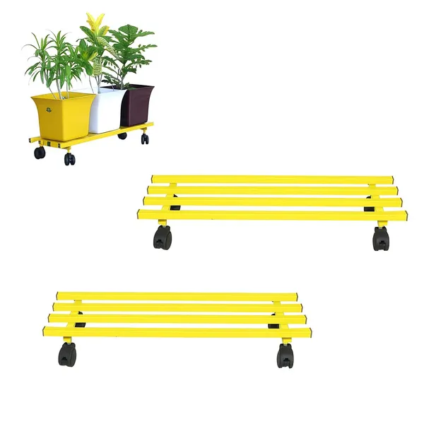 Parallel_Pipe_Planter_Stand_with_Wheels_|_Heavy-Duty_Metal_Plant_Stand_for_Indoor_&_Outdoor_|_360�_Lockable_Wheels_|_Rust-Resistant,_Space-Saving_Plant_Holder_Weight_Capacity_150_Kg_(Black-01)_(Yellow,_2)