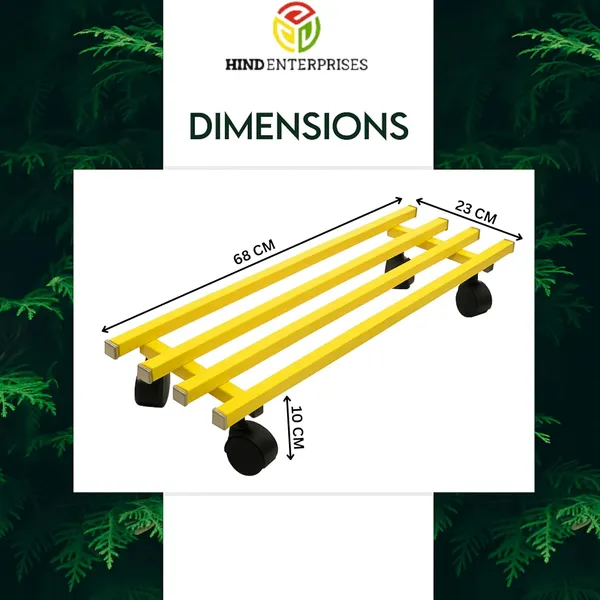 Parallel_Pipe_Planter_Stand_with_Wheels_|_Heavy-Duty_Metal_Plant_Stand_for_Indoor_&_Outdoor_|_360�_Lockable_Wheels_|_Rust-Resistant,_Space-Saving_Plant_Holder_Weight_Capacity_150_Kg_(Black-01)_(Yellow,_4)
