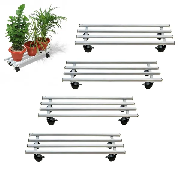 Pack_of_4_White_Powder_Coated_Multipurpose_Large_Parallel_Pipe_Planter_Stand_with_Lockable_Wheels_|_Load_Capacity_150_Kg