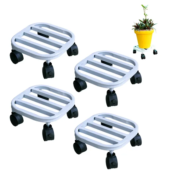 White_Iron_Multipurpose_Indoor_and_Outdoor_Beautiful_Planter_Pot_Stand_with_Wheels_for_Home_Balcony_and_Garden_(4_)