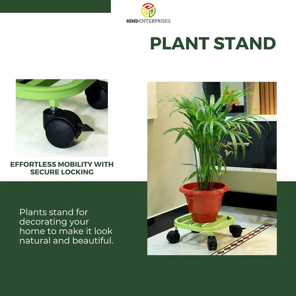 Hind's_Multipurpose_Indoor_and_Outdoor_Planter_or_Pot_Stand_with_Locable_Wheels_for_Easy_Mobility_Durable,_Rust_&_Dust_proof_Powder_Coating_Finish_for_Home,_Balcony,_Garden_And_Lawn_and_nurseries_(Size_25*25*10_CMs)