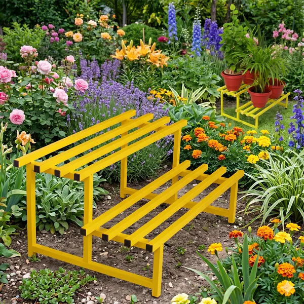 Hind's_Heavy-Duty_Metal_Planter_Stand,_|_Indoor_Outdoor_Flower_Pot_Holder_|_Rust-Proof_Iron_Plant_Stand_with_Modern_Design_for_Balcony,_Patio_&_Home_D�cor_|_Weight_Capacity_200_KG_(Black-01)_(Yellow,_1)