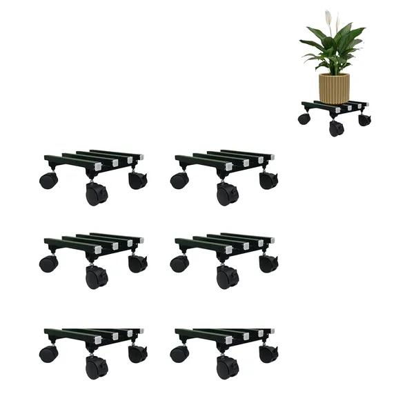 Pack_Of_6_Matte_Black_Single_Parallel_Pipe_Planter_Stand_With_Lockable_Wheels_|_Load_Capacity_100_Kg
