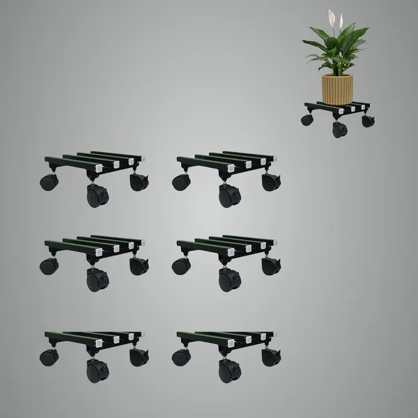 Pack_Of_6_Matte_Black_Single_Parallel_Pipe_Planter_Stand_With_Lockable_Wheels_|_Load_Capacity_100_Kg
