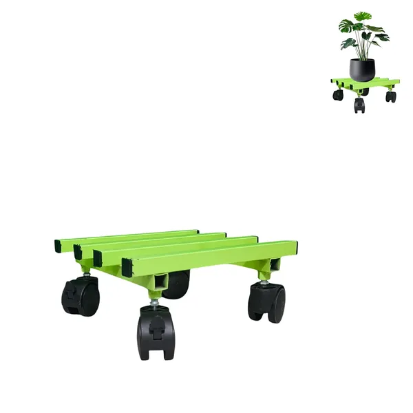 Pista_Green_Single_Parallel_Pipe_Planter_Stand_With_Lockable_Wheels_|_Load_Capacity_100_Kg
