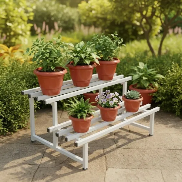 Hind's_White_Multipurpose_2-Tier_Parallel_Pipe_Planter_Stand_|_200_Kg_Load_Capacity_l_Rust_and_Dust_Proof_Powder_Coating_Finish_l_Flower,_Planter,_Pot_stand,_Shoe_Rack,_Storage_Organizer
