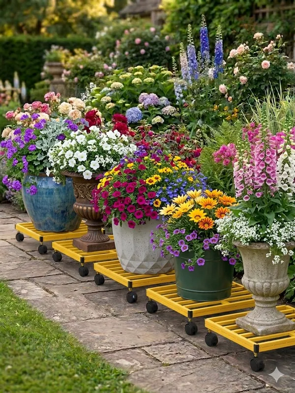 DFSW-Y_Hind's__Ultimate_Heavy-Duty_Plant_Caddy_–_Supports_200kg+_with_Ease._multipurpose_Uses_for_Heavy_Load_Movement_|__Rust_and_Dust_Proof_Powder_Coating_Finish_|_Secure_Mobility_With_Lockable_Wheels_|__(_Yellow_)