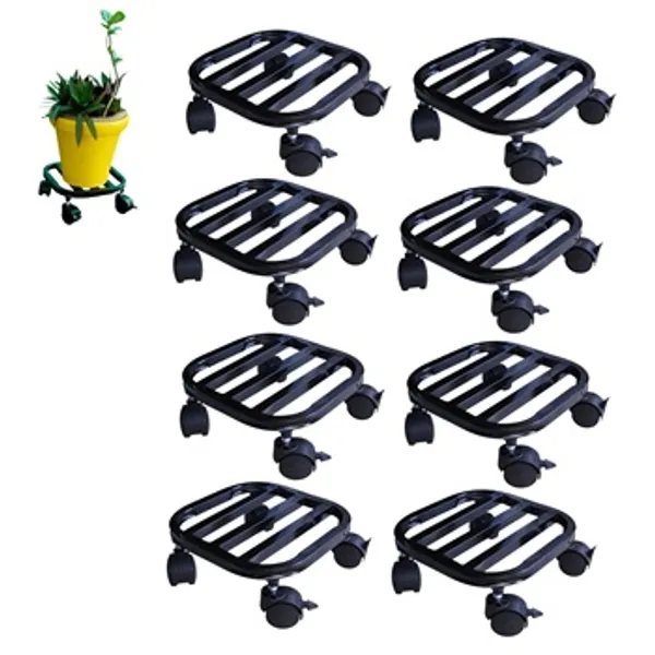 Hind's_Multipurpose_Indoor_and_Outdoor_Planter_or_Pot_Stand_with_Locable_Wheels_for_Easy_Mobility_Durable,_Rust_&_Dust_proof_Powder_Coating_Finish_for_Home,_Balcony,_Garden_And_Lawn_and_nurseries_(Size_25*25*10_CMs)