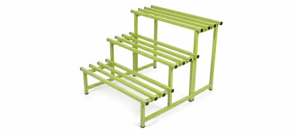 Hind's__3-Tier/Shelves_Heavy-Duty_Metal_Planter_Stand_|_Indoor_Outdoor_Flower_Pot_Holder_|_Rust-Proof_Iron_Plant_Stand_with_Modern_Design_for_Balcony,_Patio_&_Home_Decor_|_Weight_Capacity_200_KG_(Pista_Green_-01)