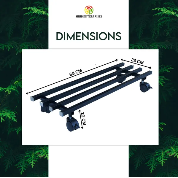 HIND'S__Powder_Coated_Multipurpose_Heavy_Duty_Large_Parallel_Pipe_Planter_Stand_with_Wheels_|_Load_Capacity_150_Kg