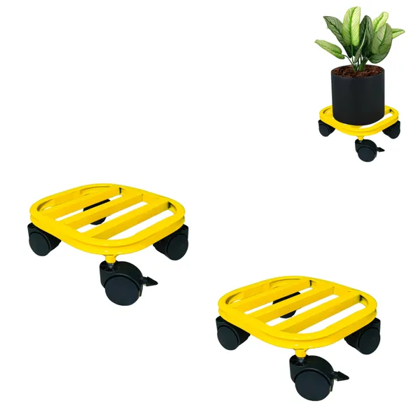 Hind_Enterprises_Single_Plant/Pot_Stand_with_Lockable_Wheels_|_Heavy-Duty_Iron_Stand_for_Indoor_&_Outdoor_Use_|_Rectangular_|_2_Lockable_Wheels_|_Rust_&_Dust_Proof_(Load_Capacity_100_Kg)