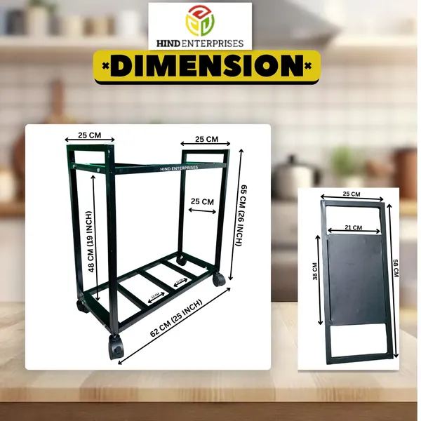 Hind's__Iron_Inverter_Trolley_Stand_for_Home_with_Separate_Battery_Rack_And_Wheels_for_easy_Mobility_(Black)