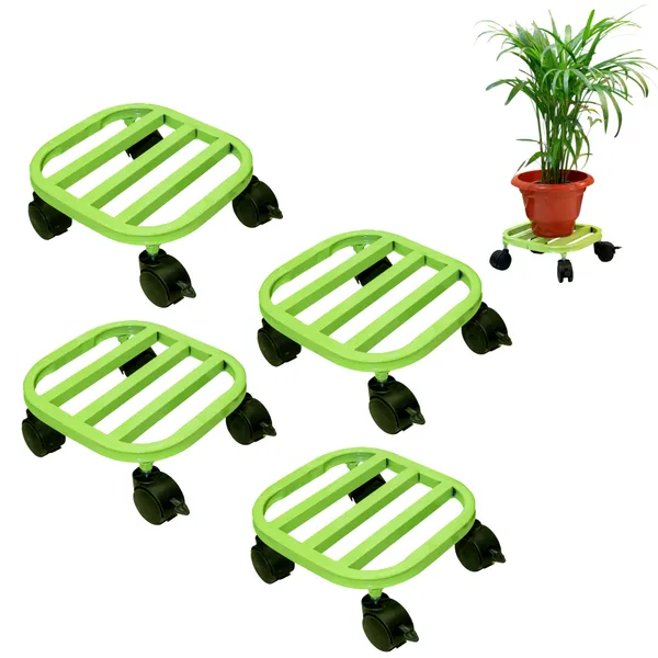 Hind's_Multipurpose_Indoor_and_Outdoor_Planter_or_Pot_Stand_with_Locable_Wheels_for_Easy_Mobility_Durable,_Rust_&_Dust_proof_Powder_Coating_Finish_for_Home,_Balcony,_Garden_And_Lawn_and_nurseries_(Size_25*25*10_CMs)