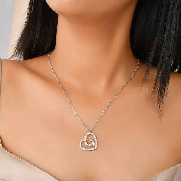 Brass_To_My_Mommy_-_Baby_Feet_Heart_Pendant_Necklace_Gift_Set