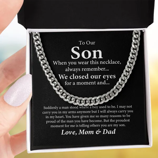 Brass_To_Our_Son_-_Inspirational_Chain_Necklace