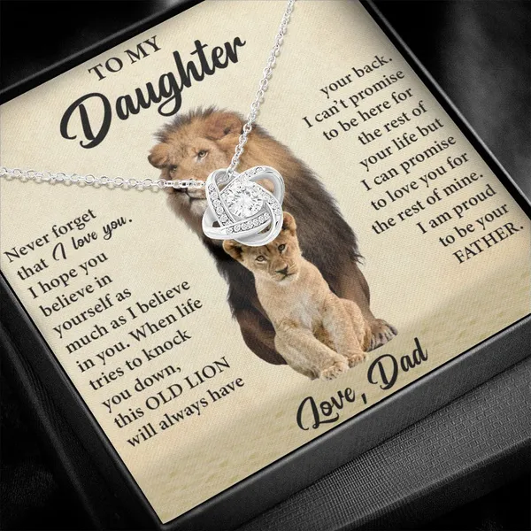 Brass_Unique_Gift_For_Daughter_-_Love_Knot_Necklace_-Mahagony