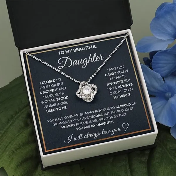 Brass_[Limited_Edition]_Luxury_Gift_for_Daughter_-_Love_Knot_Necklace