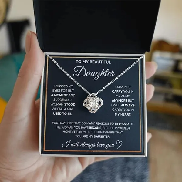 Brass_[Limited_Edition]_Luxury_Gift_for_Daughter_-_Love_Knot_Necklace