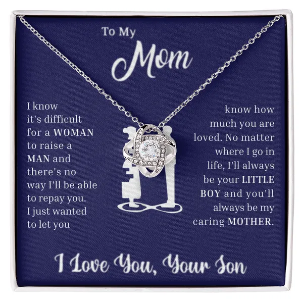 Brass_To_My_Loved_Mother_Love_Knot_Necklace