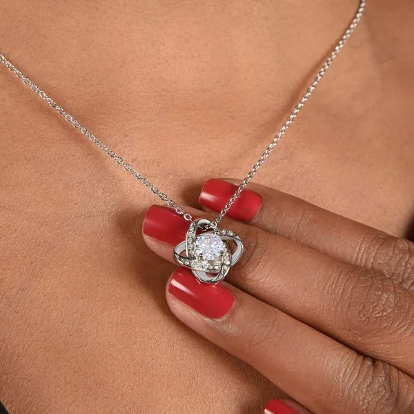 Brass_To_My_Loved_Mother_Love_Knot_Necklace