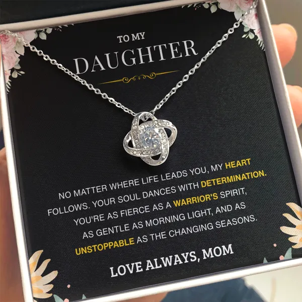Brass_Infinite_Love_-_Daughter's_Love_Knot_Necklace_From_Mother_-_Standard_Gift_Box