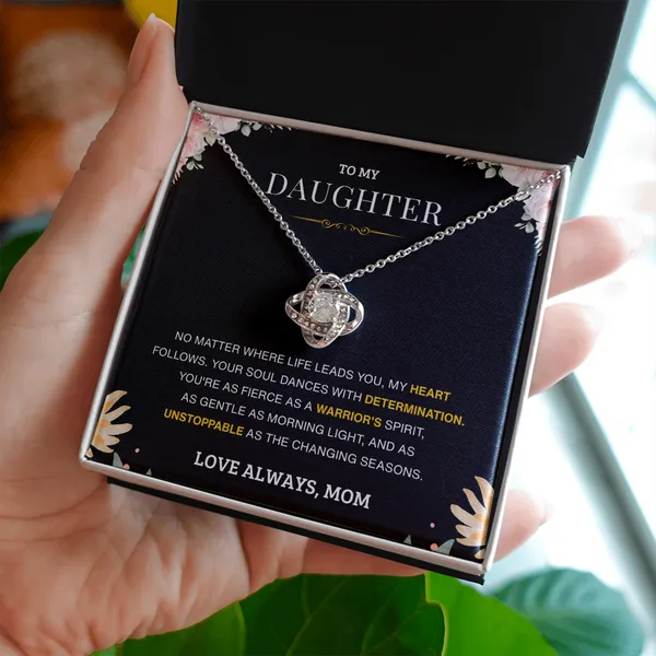 Brass_Infinite_Love_-_Daughter's_Love_Knot_Necklace_From_Mother_-_Standard_Gift_Box