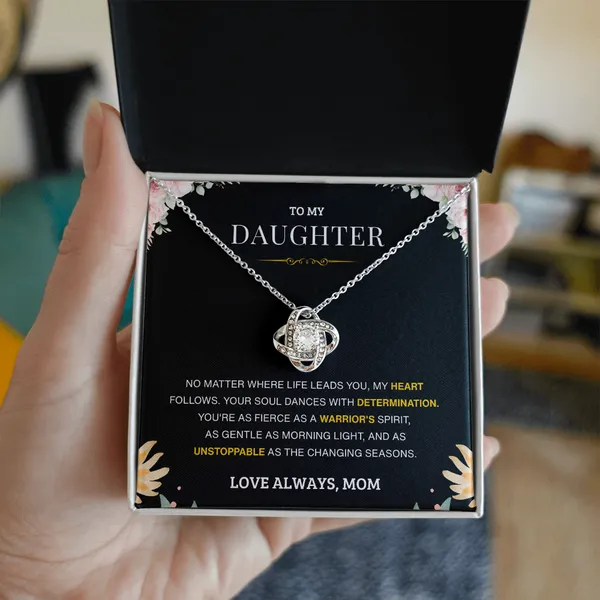 Brass_Infinite_Love_-_Daughter's_Love_Knot_Necklace_From_Mother_-_Standard_Gift_Box
