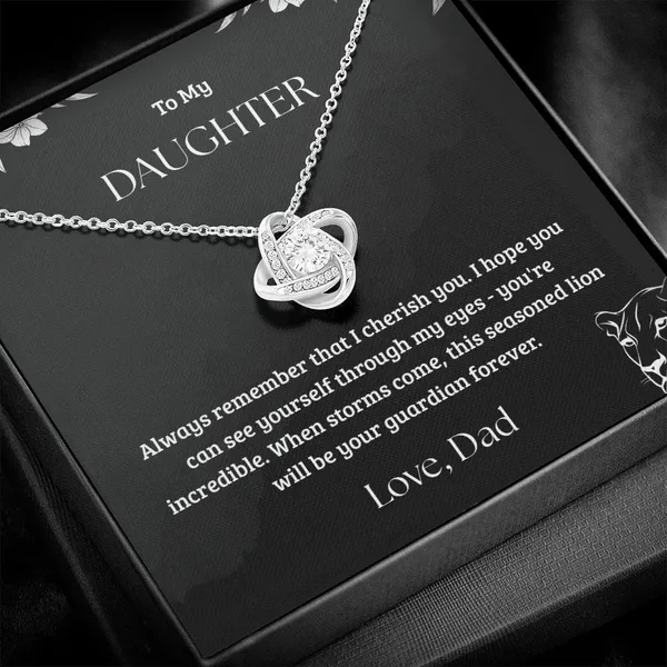 Brass_Precious_Gift_For_Daughter_-_Love_Knot_Necklace_From_Dad_-_Standard_Gift_Box