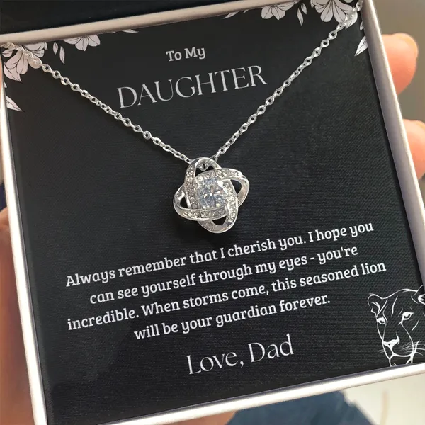 Brass_Precious_Gift_For_Daughter_-_Love_Knot_Necklace_From_Dad_-_Standard_Gift_Box