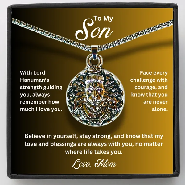 Brass_To_My_Son_-_Hanumanji_Silver_Pendent_-_From_Dad