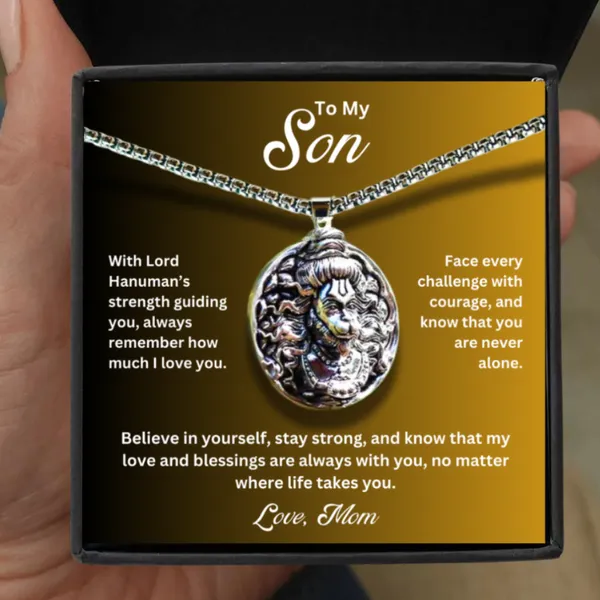Brass_To_My_Son_-_Hanumanji_Silver_Pendent_-_From_Dad