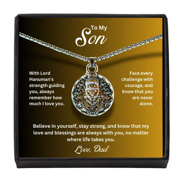 Brass_To_My_Son_-_Hanumanji_Silver_Pendent_-_From_Dad