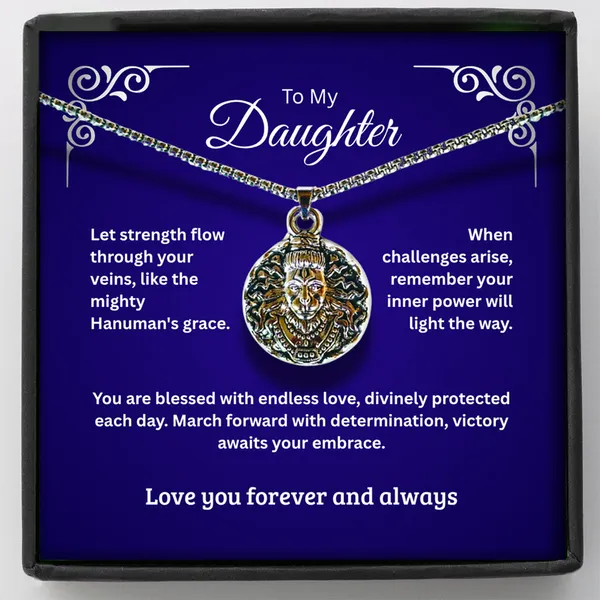 Brass_To_My_Daughter_-_Hanumanji_Silver_Pendent_-_Standard_Gift_Box