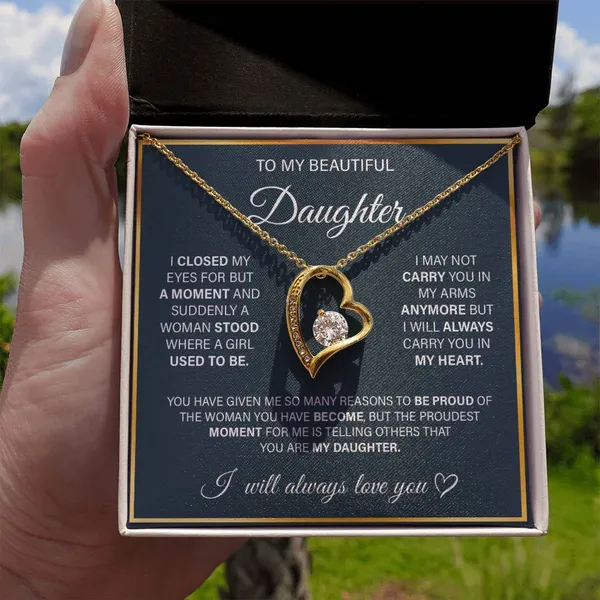 Brass_[Limited_Edition]_Luxury_Gift_for_Daughter_-_Gold_Forever_Love_Necklace