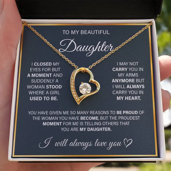 Brass_[Limited_Edition]_Luxury_Gift_for_Daughter_-_Gold_Forever_Love_Necklace